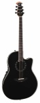 Ovation Standard Balladeer 1861 AX Acoustic-Electric Guitar (Black)