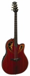 Ovation Celebrity Deluxe Super Shallow Padauk Acoustic-Electric Guitar  (Padauk)