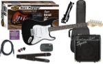 Fender SE Special Strat with Squier SP-10 Amp Value Pack (Black)