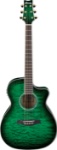 Ibanez Ambiance Series A300E Acoustic-Electric Guitar (Transparent Emerald Burst)