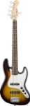 Fender Standard Jazz Bass V 5-String Bass Guitar (Brown Sunburst Rosewood Fretboard)