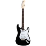 Squier Bullet Stratocaster HSS Electric Guitar with Tremolo (Black)