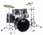 Pearl Vision 5 Piece Drum Set Black Sparkle