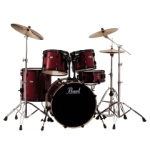 Pearl Vision 5 Piece Complete Drum set (Wine Red)