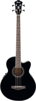 Ibanez AEB10E 4 String Acoustic Electric Bass Black