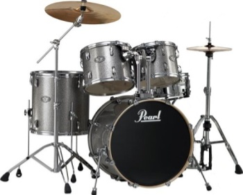 Pearl 5 Piece VSX Drum Set Gun Metal Sparkle
