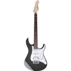 Eterna ET112 Black Electric Guitar (Factory Blemish)