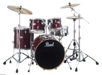 Pearl 5 Piece VSX Drum Set Strata Red