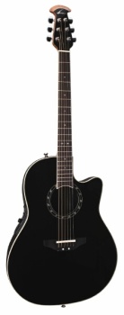 Ovation Standard Balladeer 1861 AX Acoustic-Electric Guitar (Black)