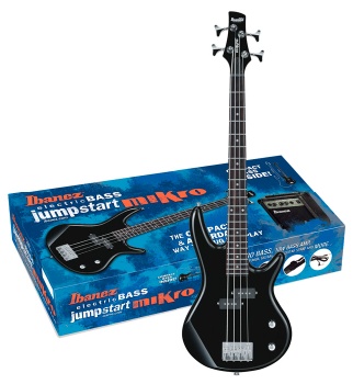 Ibanez IJMB15 Mikro Electric Bass Package  (Black)