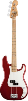 Fender Standard Precision Bass Guitar (Candy Apple Red Maple Fretboard)
