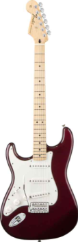 Fender Left-Handed Standard Stratocaster Electric Guitar (Midnight Wine)