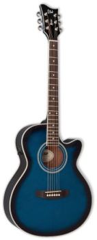 ESP LTD AC-5E (See Through Blue Sunburst)