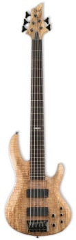 ESP LTD B-415 Spalted Maple 5-String Electric Bass Guitar