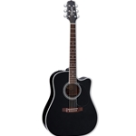 Takamine EF341SC Dreadnought Acoustic Electric Guitar Black
