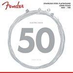 Fender Stainless 9050's Bass Strings, Stainless Steel Flatwound, 9050ML .050-.100