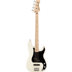 Squier Affinity Series Precision Bass PJ, Maple Fingerboard, Black Pickguard, Olympic White Bass Guitar
