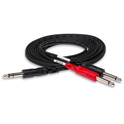 Hosa STP203 3m 1/4 in TRS to Dual 1/4 in TS Insert Cable