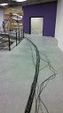 Wire going around the gym before install