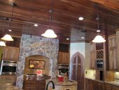 Speakers installed in kitchen area