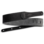 Taylor Strap,Embroidered Suede,Black,2.5"