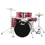 Pearl Roadshow 5 Piece Drum Set Wine Red Complete