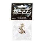 Dunlop Nickel Silver Fingerpicks and Thumbpick 5 Pack .018