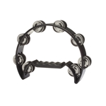 Stagg Cutaway Tambourine with 16 Jingles Black