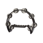 Stagg Cutaway Plastic Tambourine With 16 Jingles Black