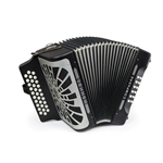 Hohner Compadre FBbEb Accordion  Black with Gig Bag