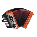 Hohner Compadre CGF Accordion Orange with Gig Bag