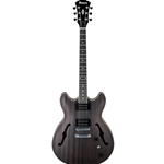 Ibanez Artcore Series AS53 Semi-Hollow Trans Black Electric Guitar