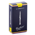 Vandoren #2 1/2 Traditional Bb Clarinet Reeds Box of 10