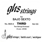 GHS Bajo Sexto 3rd Pair Strings
