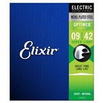 Elixir 19002 Optiweb Electric Guitar Strings Super Light 9-42
