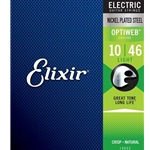 Elixir 19052 Optiweb  Electric Guitar Strings Light 10-46