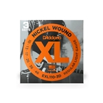 D'Addario EXL110-3D Nickel Wound Electric Guitar Strings Regular Light 10-46 3 Sets