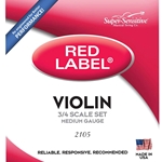 Super Sensitive SS2105 Red Label Violin Set Medium 3/4 Size