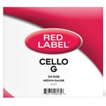 Red Label Cello G Single String 3/4 Medium