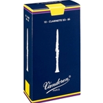 Vandoren #3 Traditional Bb Clarinet Reeds Box of 10