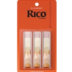 Rico By D'addario Bb Clarinet Reeds Strength 3.0, 3-Pack