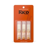 Rico by D'Addario Alto Saxophone Reeds, Strength 3.0, 3-pack