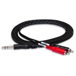 Hosa TRS202 2m 1/4 in TRS to Dual RCA Insert Cable