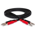 Hosa CSS202 Dual 1/4" TRS-1/4" TRS 2m Cable