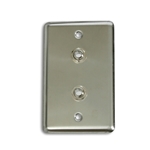 Horizion Dual 1/4" Female Wall Plate