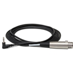 Hosa 1' XLR3F to Right-angle 3.5 mm TRS Cable
