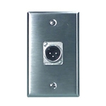 Rapcohorizon Single Gang XLR Wall Plate Male