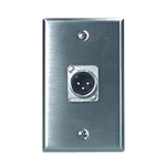 Rapcohorizon Single Gang XLR Wall Plate Male