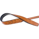 Stagg Padded Leather style Guitar Strap Honey