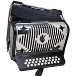 Hohner Panther Diatonic Accordion Black Key of FBbEb